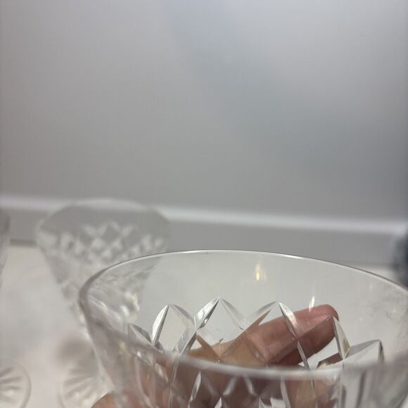 3 WATERFORD ADARE CUT CRYSTAL PORT/ CLARET WINE GLASS STEMWARE 5” H - Picture 12 of 14